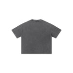 Camiseta destructiva de peso pesado con borde crudo de 10 oz