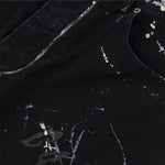 Smoke Rise Graffiti Black Wide-Leg Printed Jeans