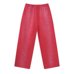 Monkey Wash Ripped Distressed Curved Wide Leg Cotton Sweatpants