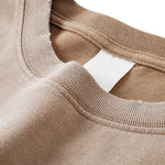 Whisker Wash Frayed Soft Brushed Vintage Long Sleeve Tee