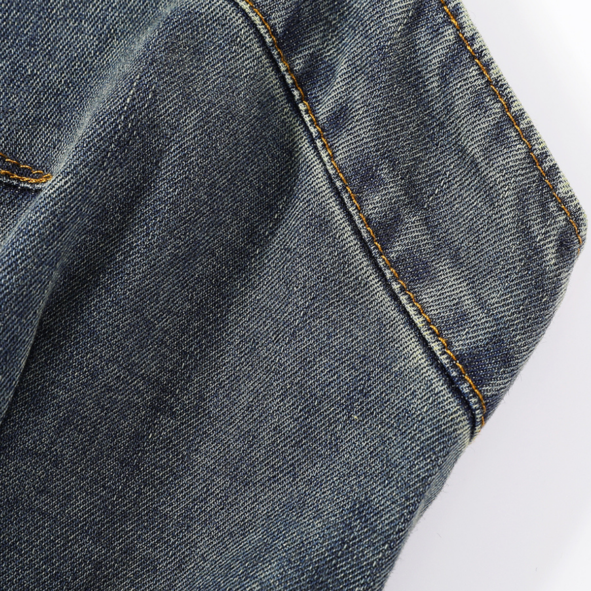 A-Line Denim Spaghetti-Strap Midi Dress