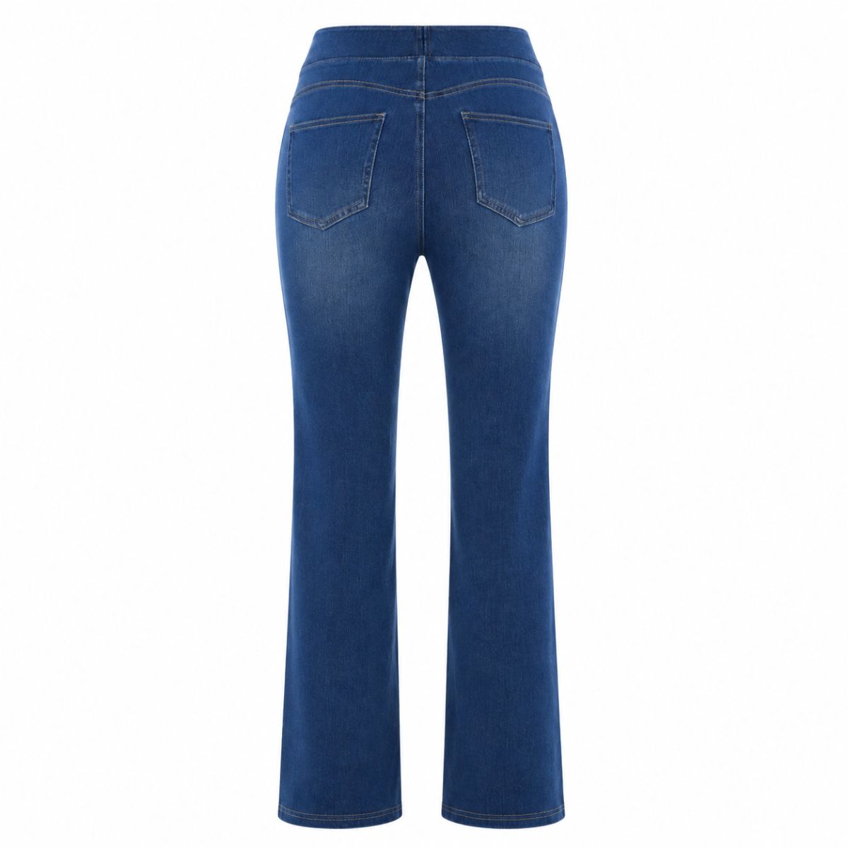 Vintage Washed High Waist Straight Leg Jeans