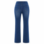 Vintage Washed High Waist Straight Leg Jeans
