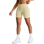 Pantalones cortos de running de tiro alto sin costuras