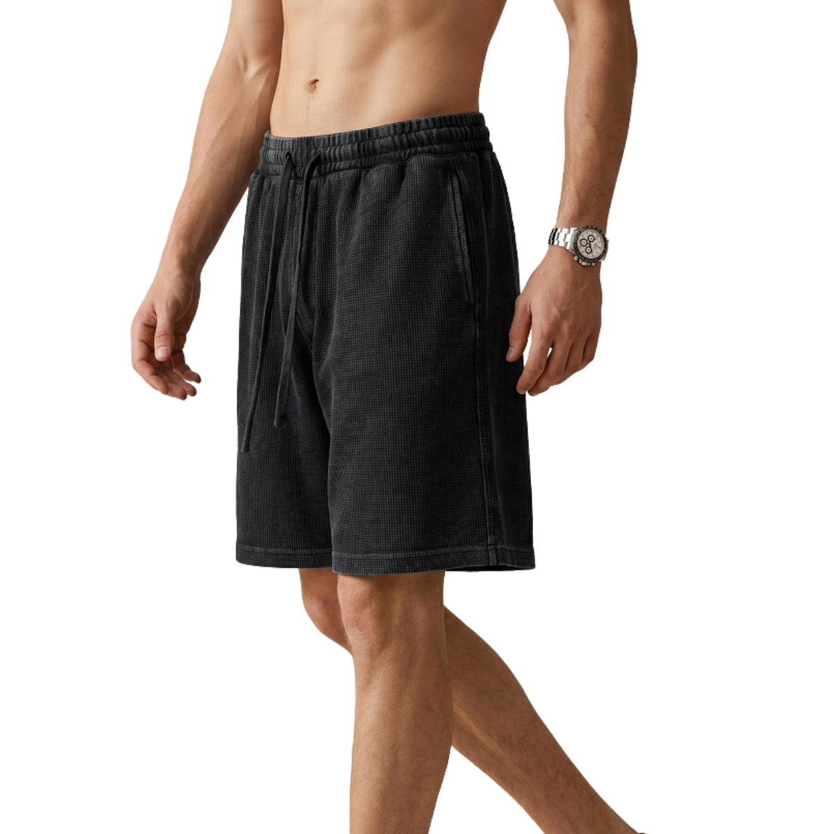 Pantalones cortos deportivos holgados con lavado vintage