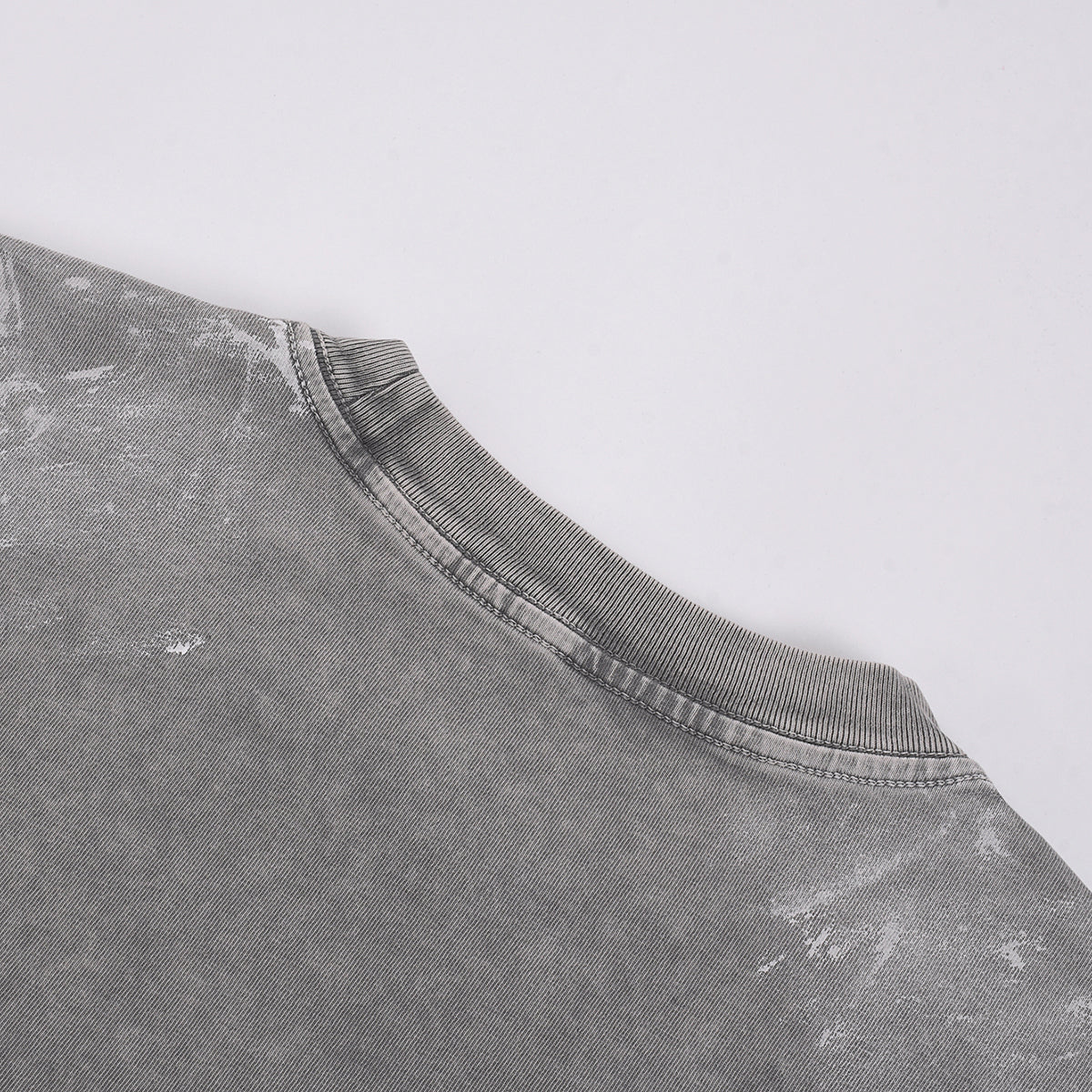 Gray Loose Fit Painted Cotton Sweatshirt