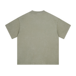 Camiseta Batik Vintage Lavada con Cuello en V de 7.5 oz