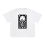 Mystery Skeleton Tarot Card Graphic Tee-INNBLAC Fashion Apparel