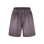 Reverse-Dyed Distressed Raw Edge Shorts
