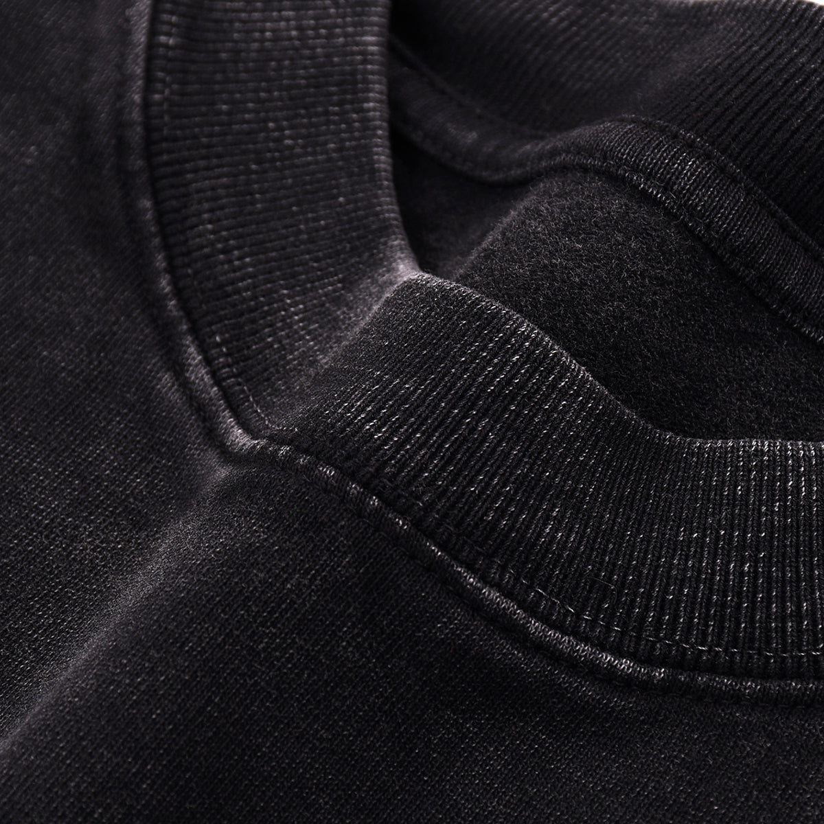 Stone Wash Crew Neck Sweatshirt 10.8oz