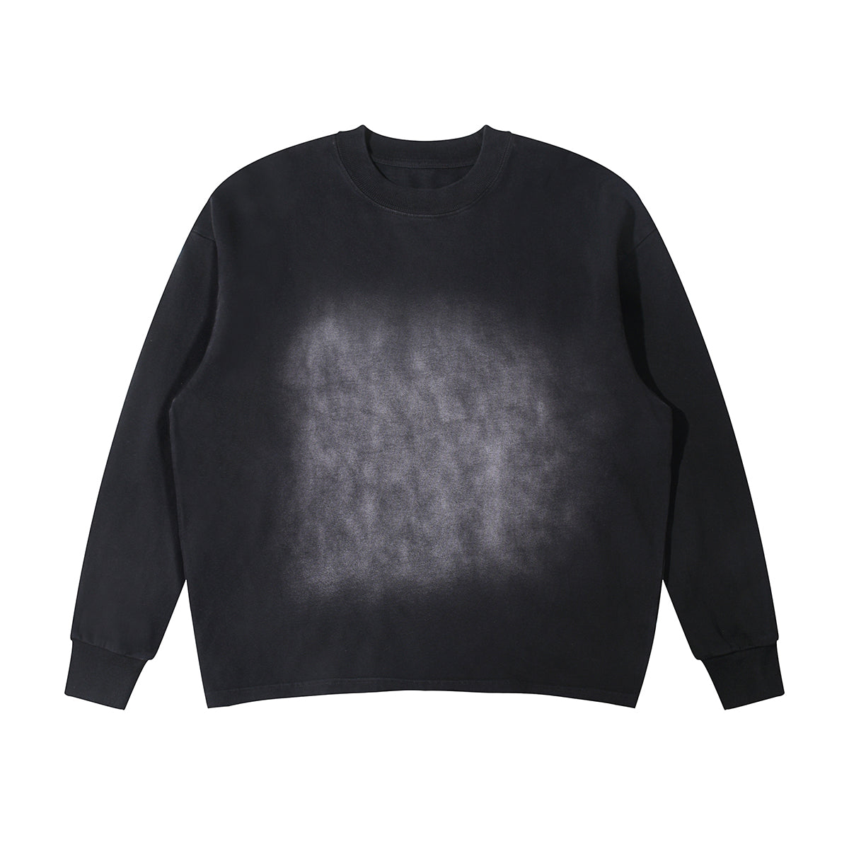 Sudadera de algodón descolorido y lavado a piedra de 10.8 oz