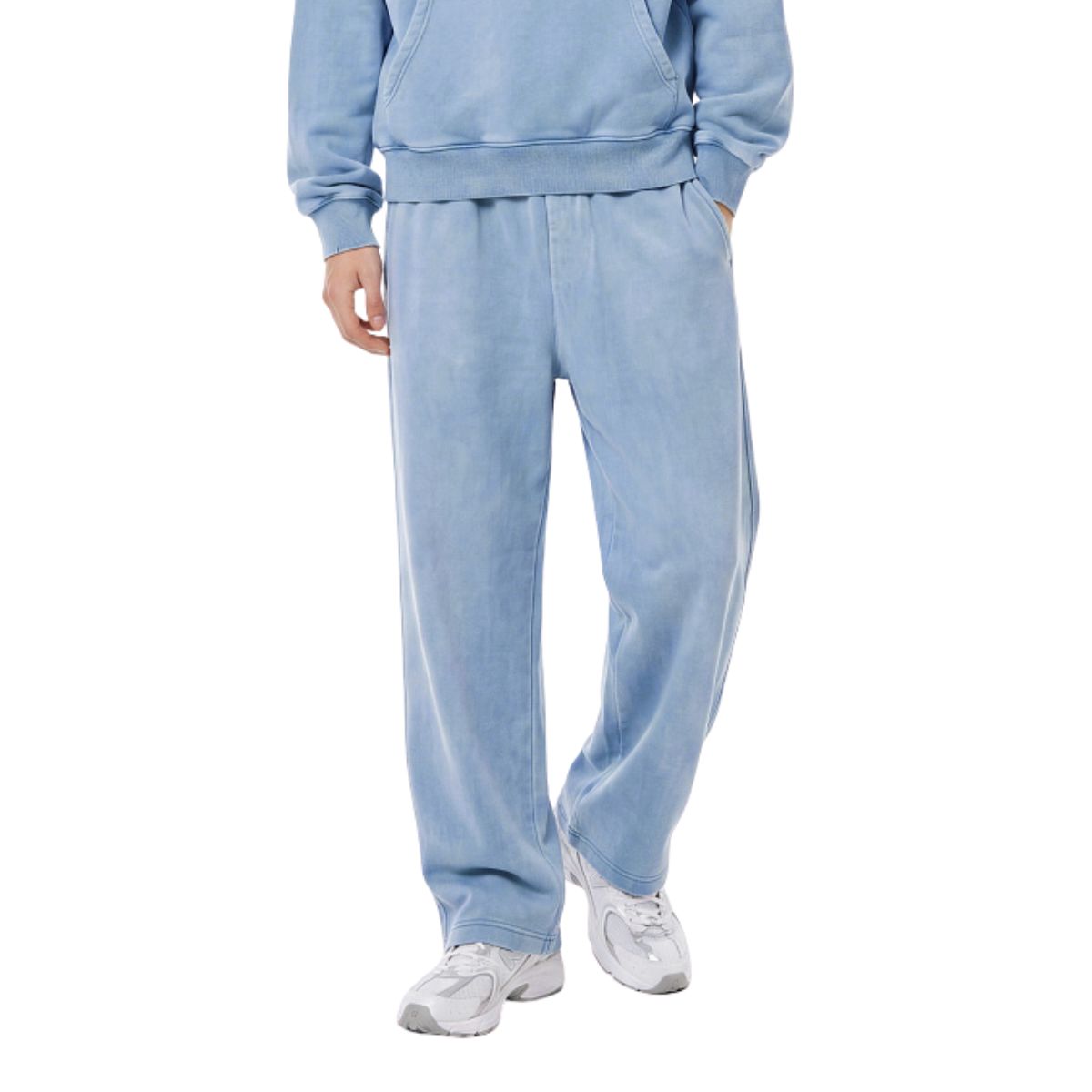 Loose Draped Wide‑Leg Washed Distressed Casual Pants