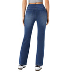 Vintage Washed High Waist Straight Leg Jeans