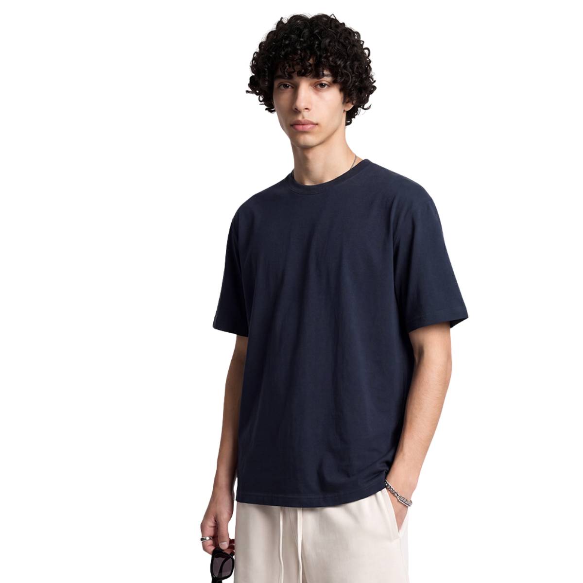Camiseta desteñida con lavado a la piedra de 7.5 oz