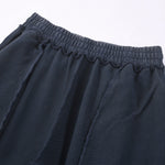 Contrast Side-Stripe Cotton Sweatpants