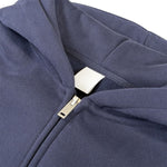 Boxy Cropped 340G Thermal Fleece Zip Hoodie