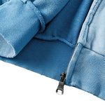 Monkey Wash Ripped Distressed Cotton Pullover Hoodie