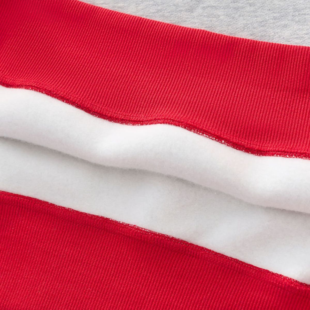 Mock Neck Sweatshirt With Contrast‑Color Stitching
