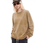 Heavyweight Vintage Brushed Washed Long Sleeve Tee