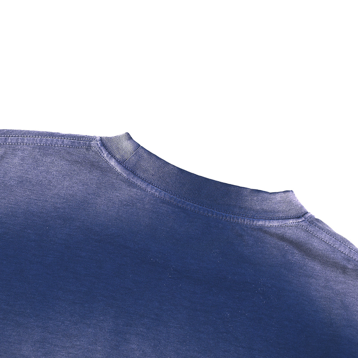 Dark Blue Loose Fit Faded Tee 7.5oz