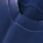 Dark Blue Loose Fit Faded Tee 7.5oz