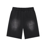 Pantalones cortos de corte relajado, lavados y descoloridos