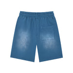 Pantalones cortos de corte relajado, lavados y descoloridos