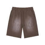 Pantalones cortos de corte relajado, lavados y descoloridos