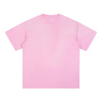 Camiseta rosa lavada a la piedra para mujer de 7.5 oz