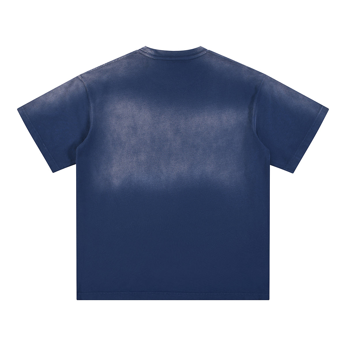 Dark Blue Loose Fit Faded Tee 7.5oz