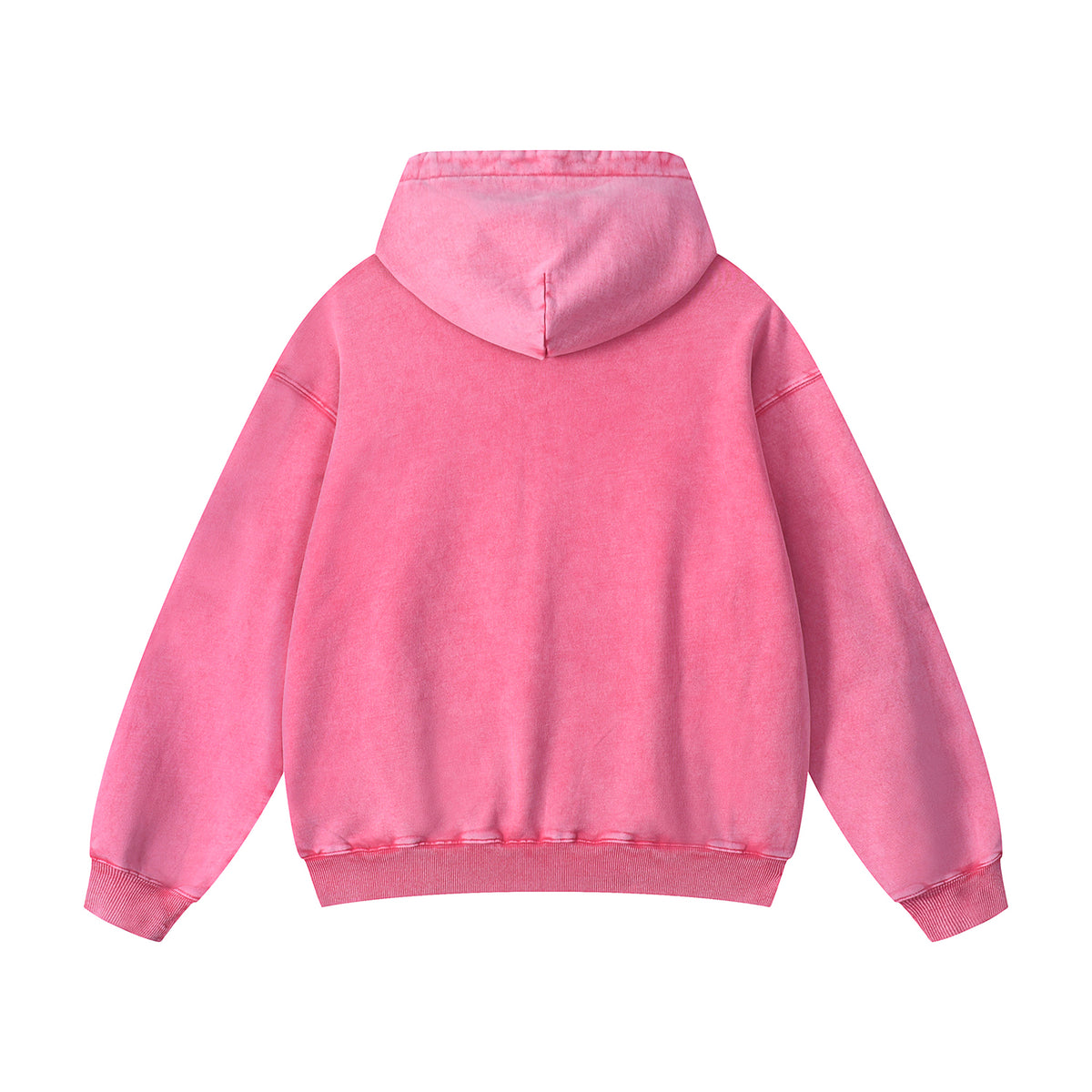 Washed Faded Kangaroo Pocket Hoodie-INNBLAC Fashion Apparel
