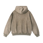 Washed Faded Kangaroo Pocket Hoodie-INNBLAC Fashion Apparel