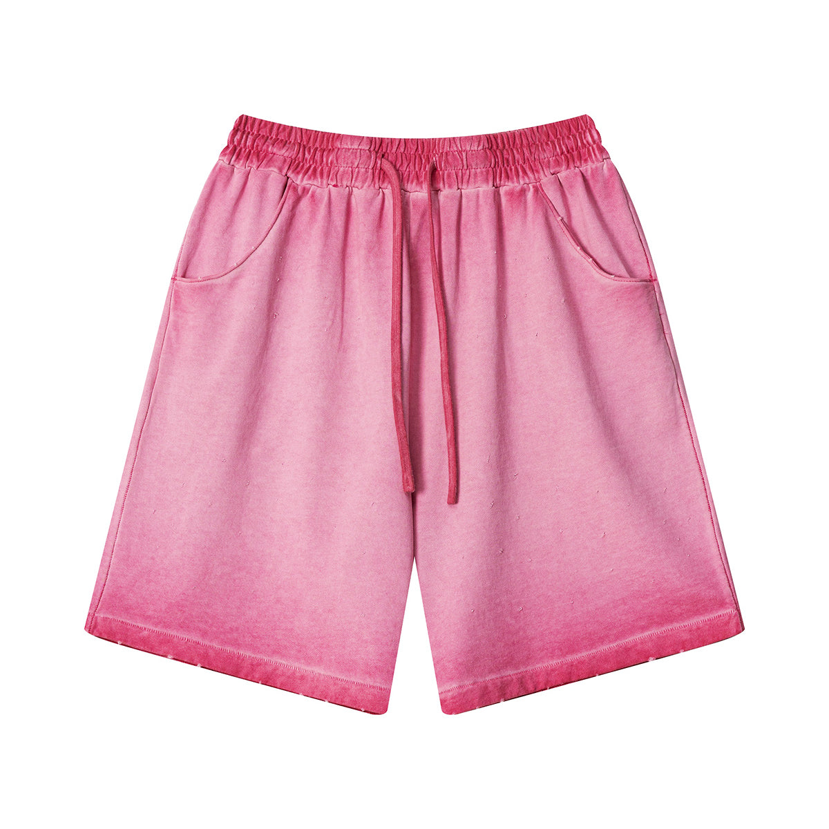 Pantalones cortos desgastados con lavado intenso