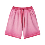 Pantalones cortos desgastados con lavado intenso