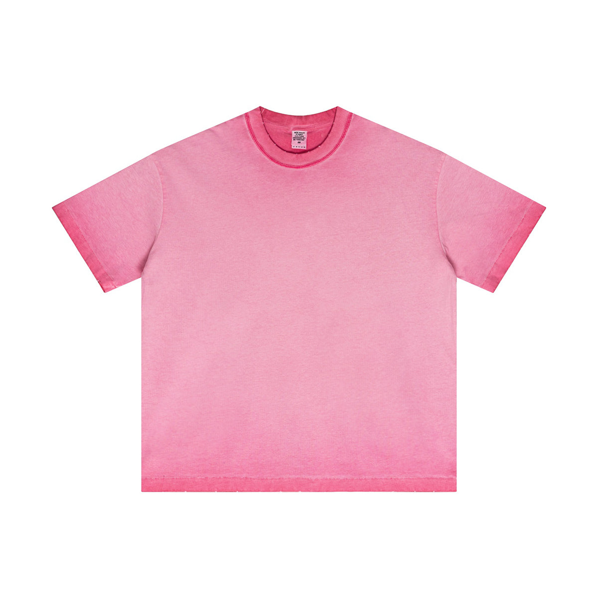 Heavyweight Wash Distressed Baggy Tee 8.25oz-INNBLAC Fashion Apparel