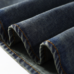 A-Line Denim Spaghetti-Strap Midi Dress