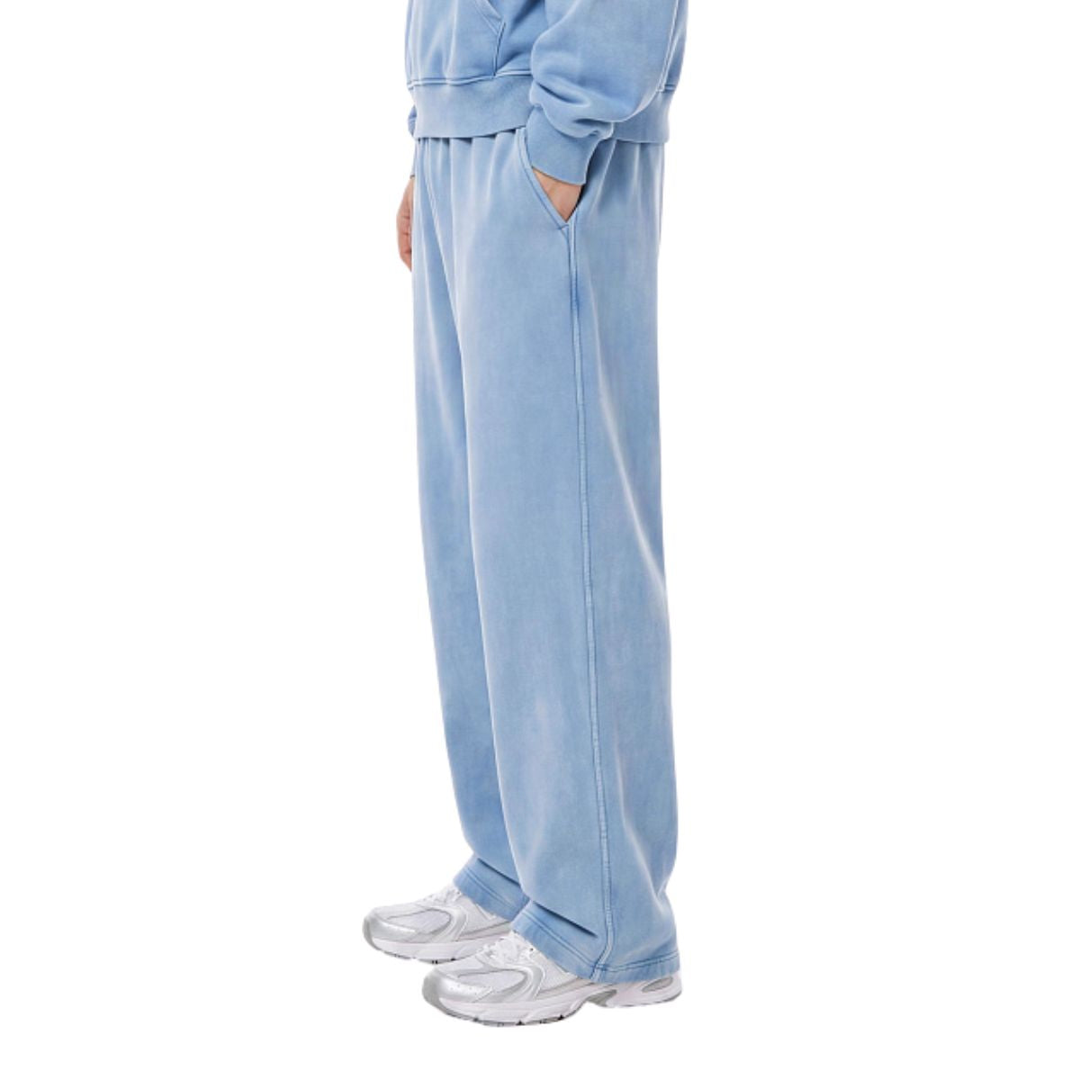 Loose Draped Wide‑Leg Washed Distressed Casual Pants