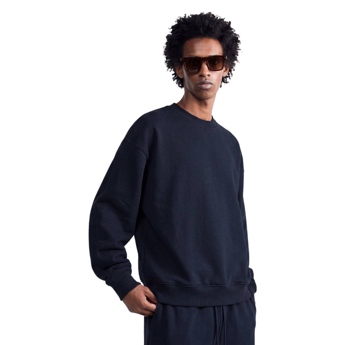 Sudadera desgastada lavada con ácido