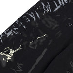 Smoke Rise Graffiti Black Wide-Leg Printed Jeans