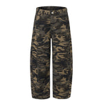 Camo Wide Leg Tactical Pocket Streetwear Pants