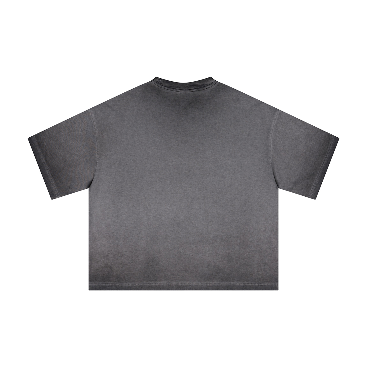 Reverse Fry Washed Vintage Casual Cotton Tee