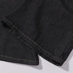 Star Pattern Lace Up High Waist Denim Jeans
