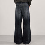 Dark Washed High Waist Boyfriend Loose Jeans