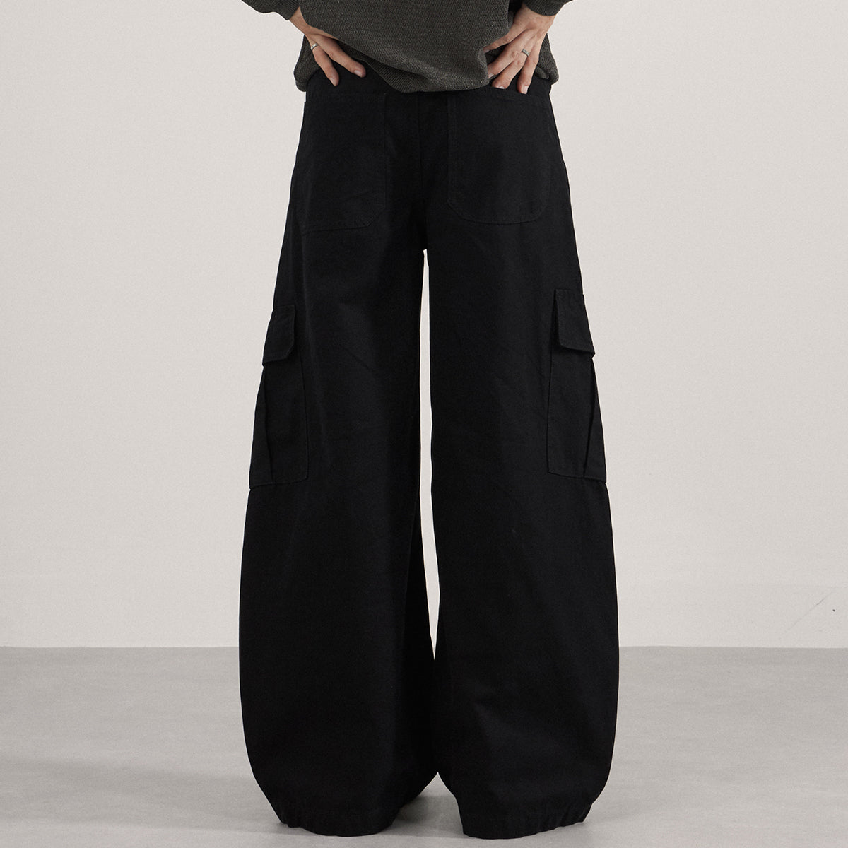 Side Pocket Cargo Casual Loose Fit Pants