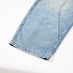 Oversized Pocket Distressed Wide Leg Vintage Jeans