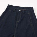 Knife Cut Patchwork High Waist Wide Leg Jeans