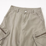 Relaxed Fit Tactical Cargo Zipper Pants
