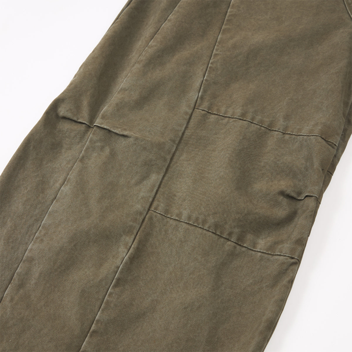 Curved Blade Wide Leg Patchwork Casual Pants