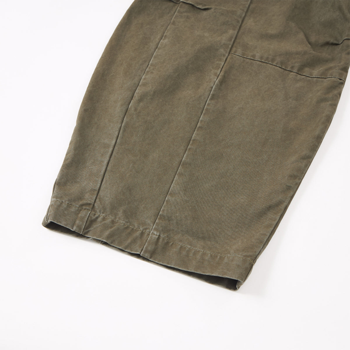 Curved Blade Wide Leg Patchwork Casual Pants