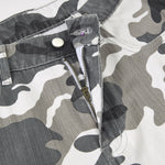 Utility Style Camo Print Wide Leg Cargo Pants